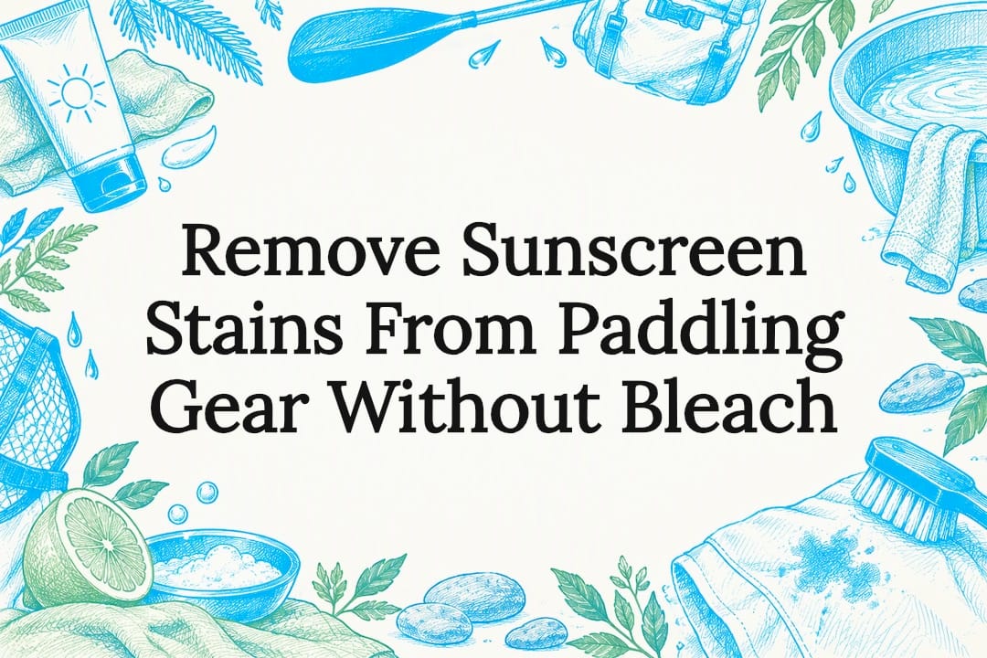 Decorative sunscreen stain removal title card