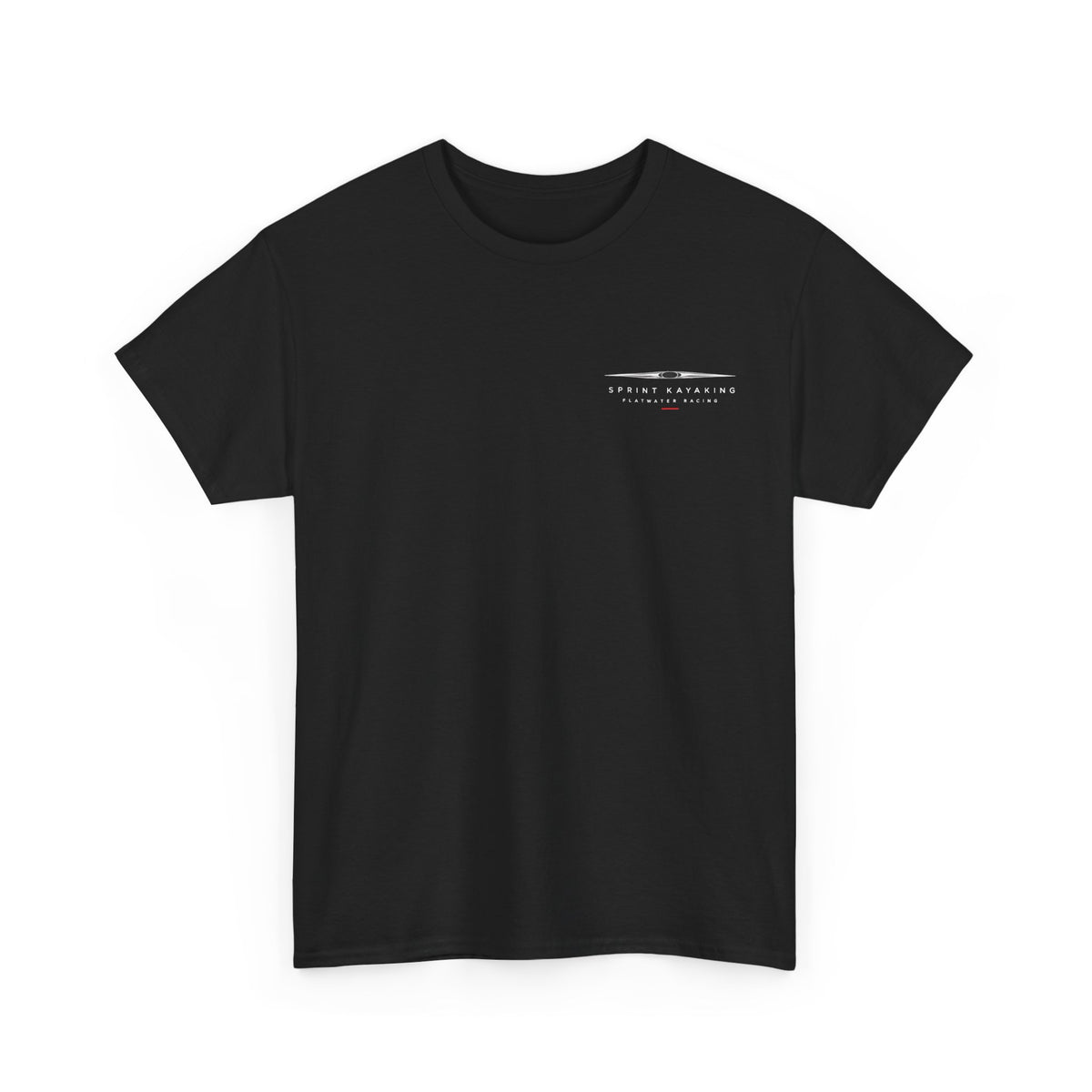Color: Black | Sprint Kayak Blueprint T-Shirt, front view