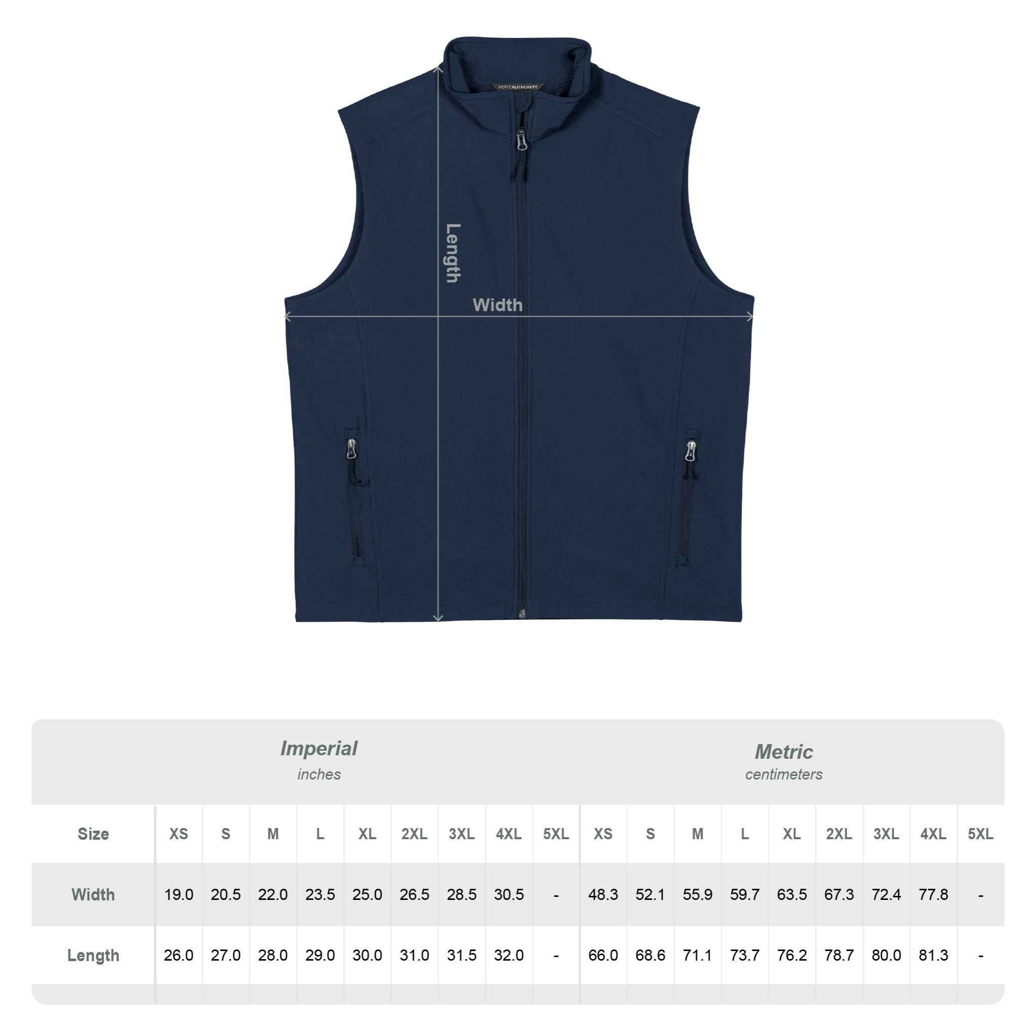 J&P Men's Soft Shell Vest