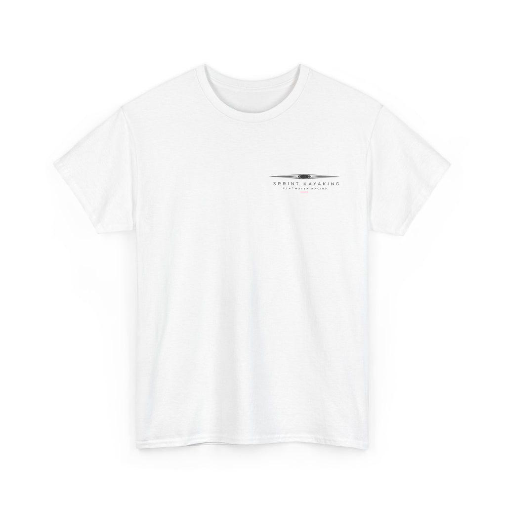 Color: White | Sprint Kayak Blueprint T-Shirt, front view